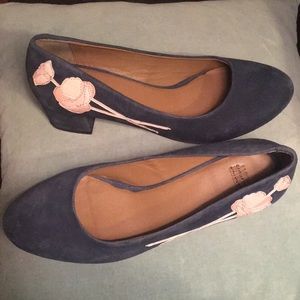 Suede Embellished Pumps